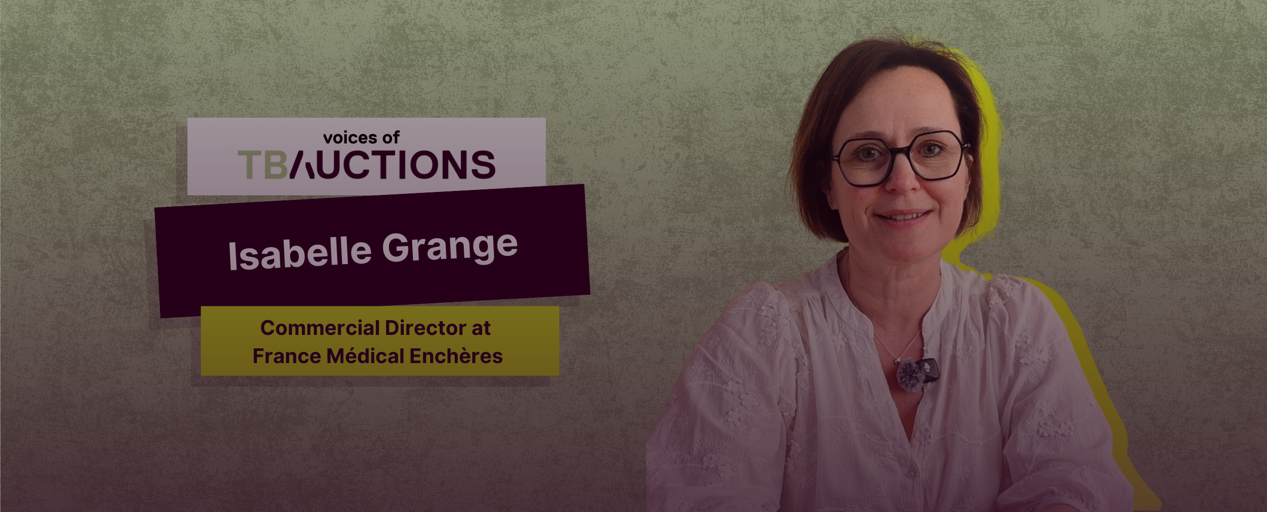 Isabelle Grange, Commercial Director at France Médical Enchères (FME), a brand part of TBAuctions.